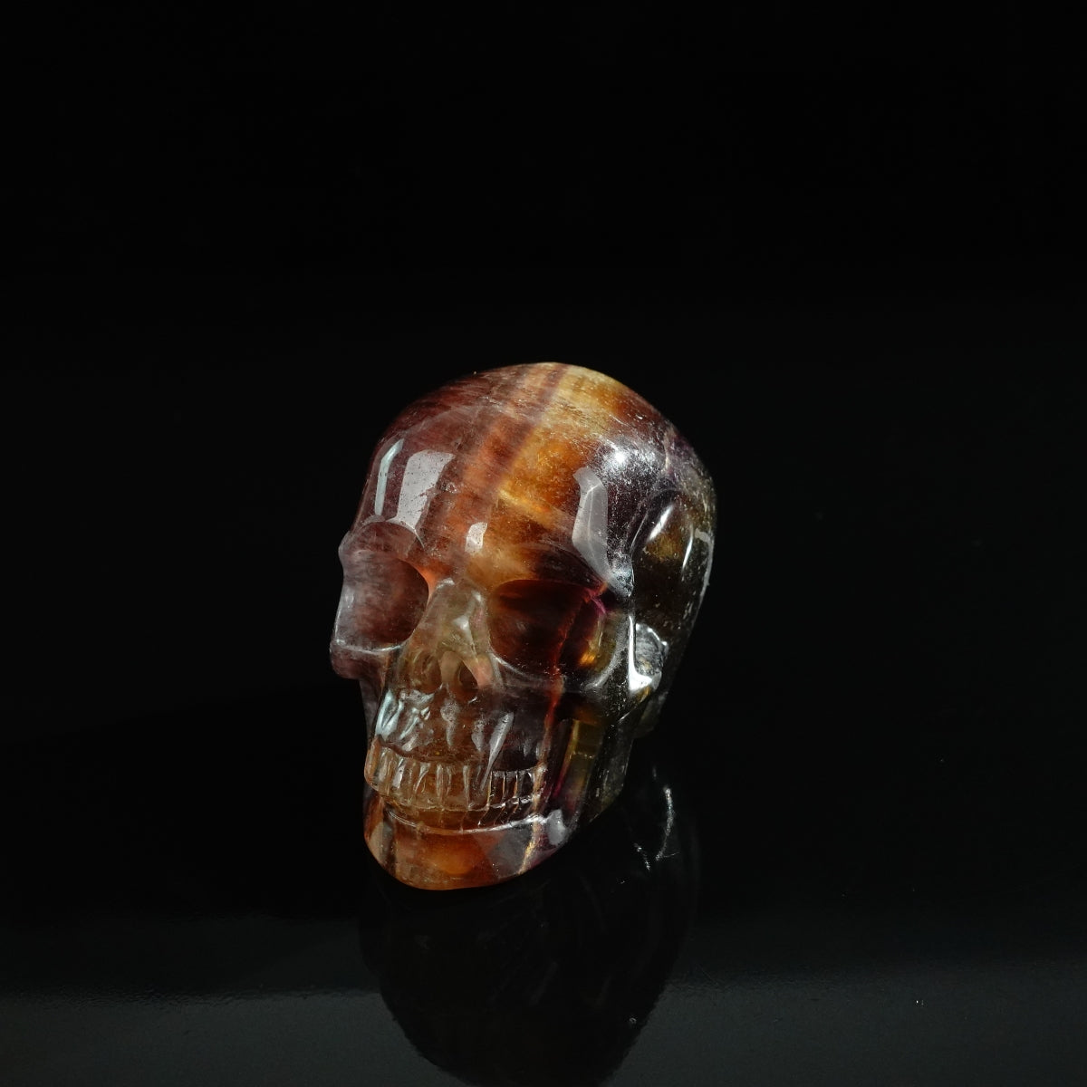 3.0" Fluorite Crystal Skull Carving - Unique Piece #GF18
