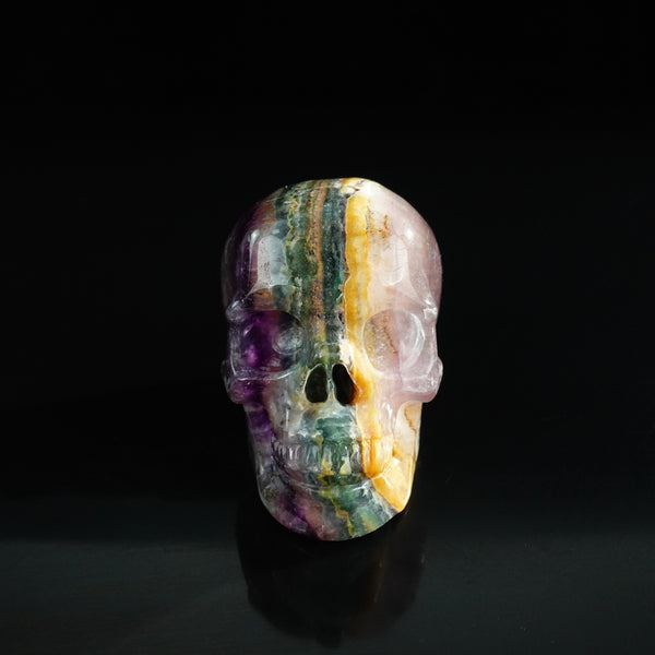 3.0" Fluorite Crystal Skull Carving - Unique Piece #GF19
