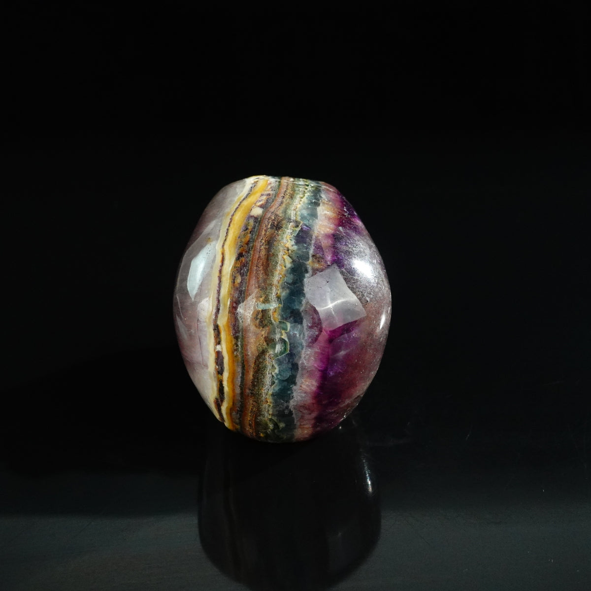 3.0" Fluorite Crystal Skull Carving - Unique Piece #GF19