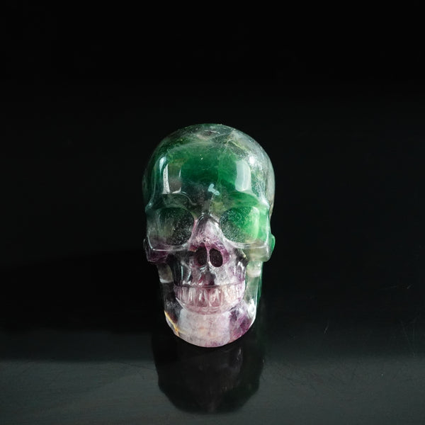 3.0" Fluorite Crystal Skull Carving - Unique Piece #GF20