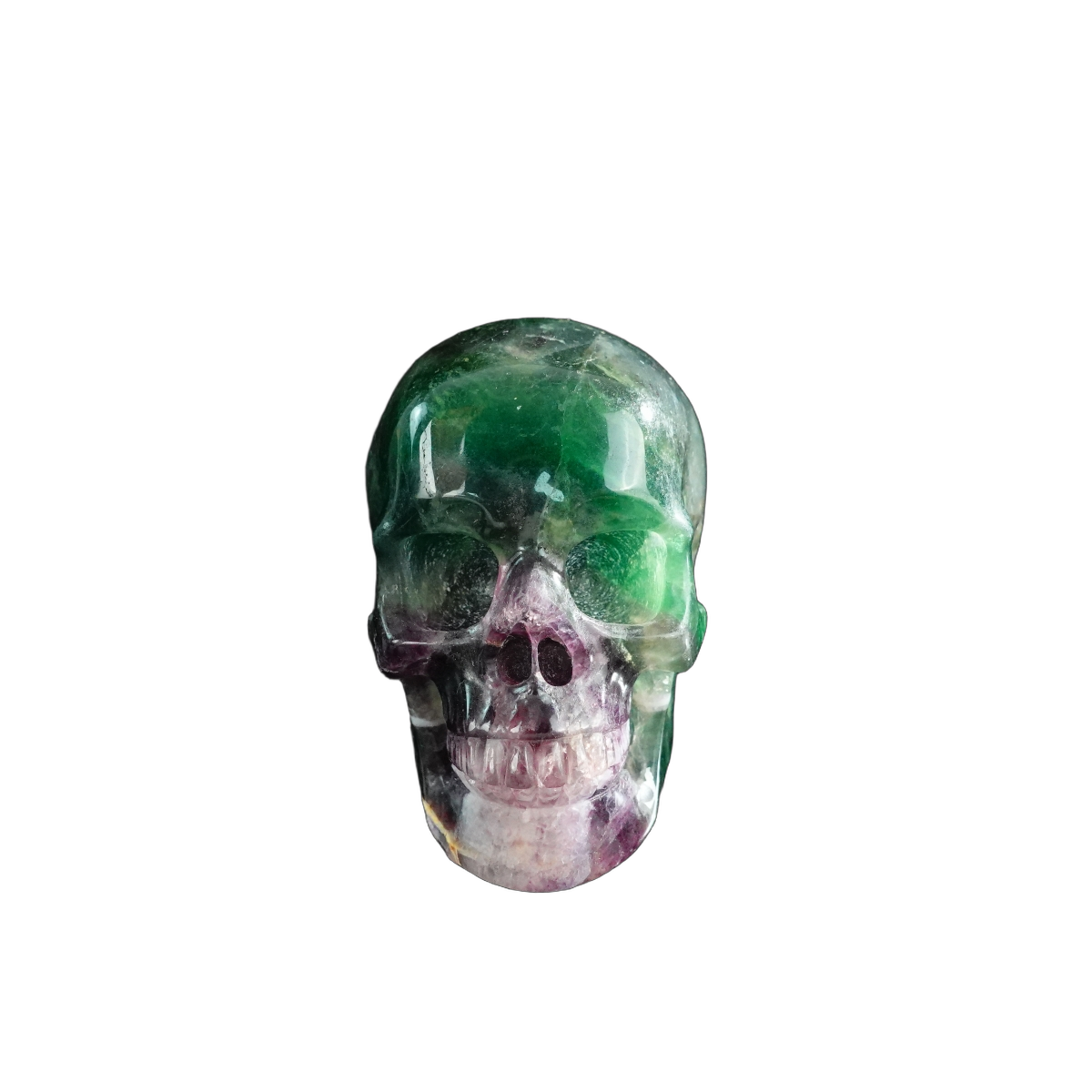 3.0" Fluorite Crystal Skull Carving - Unique Piece #GF20