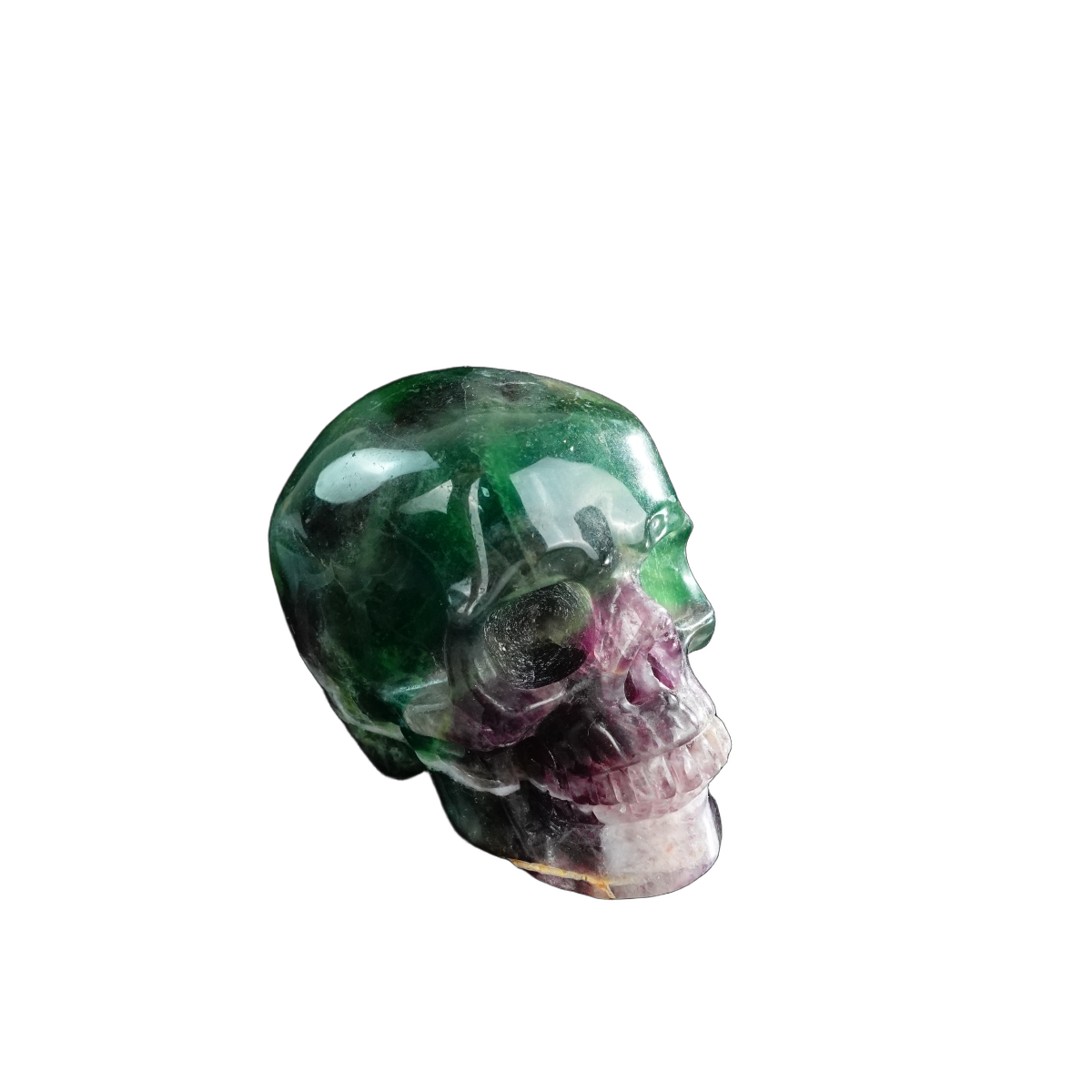 3.0" Fluorite Crystal Skull Carving - Unique Piece #GF20