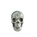 3.0" Grey Picture Jasper Crystal Skull Carving - Hand Carved Decor