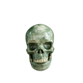 3.0" Nine Dragon Jade Crystal Skull Carving - Hand Carved Decor