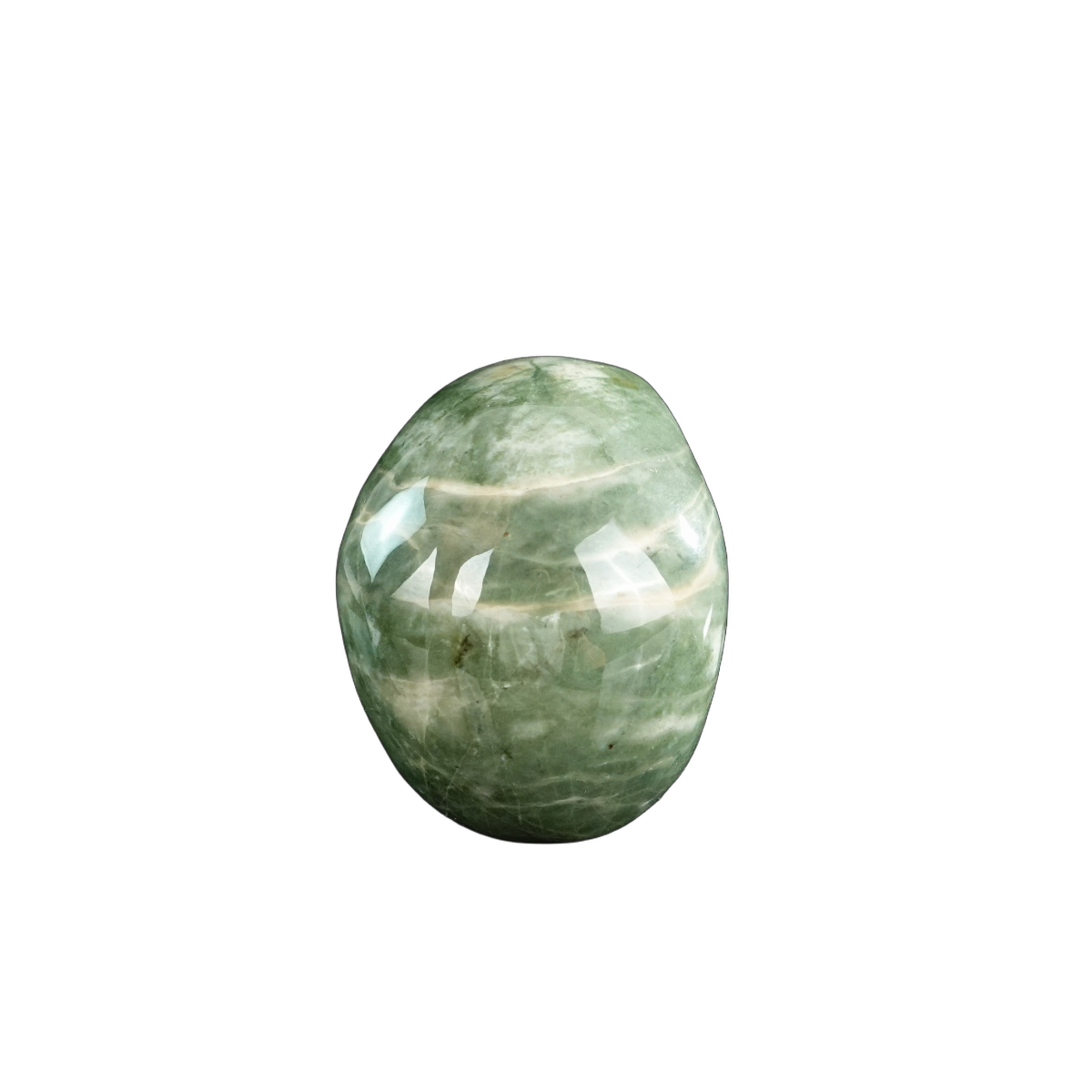 3.0" Nine Dragon Jade Crystal Skull Carving - Hand Carved Decor