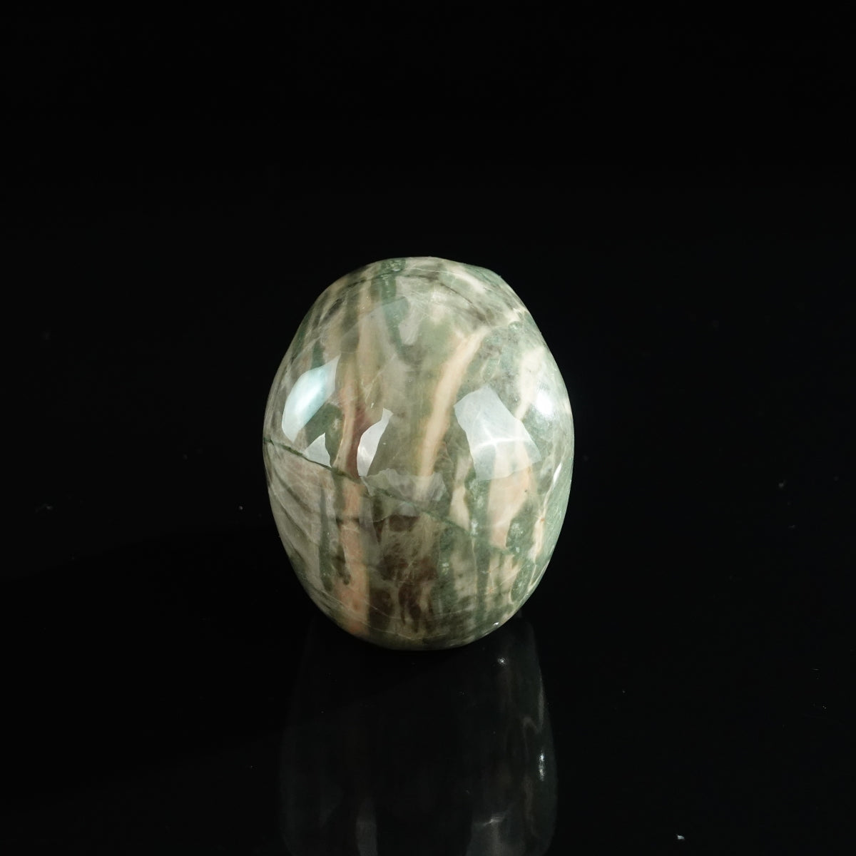 3.0" Nine Dragon Jade Crystal Skull Carving - Unique Piece #HA02