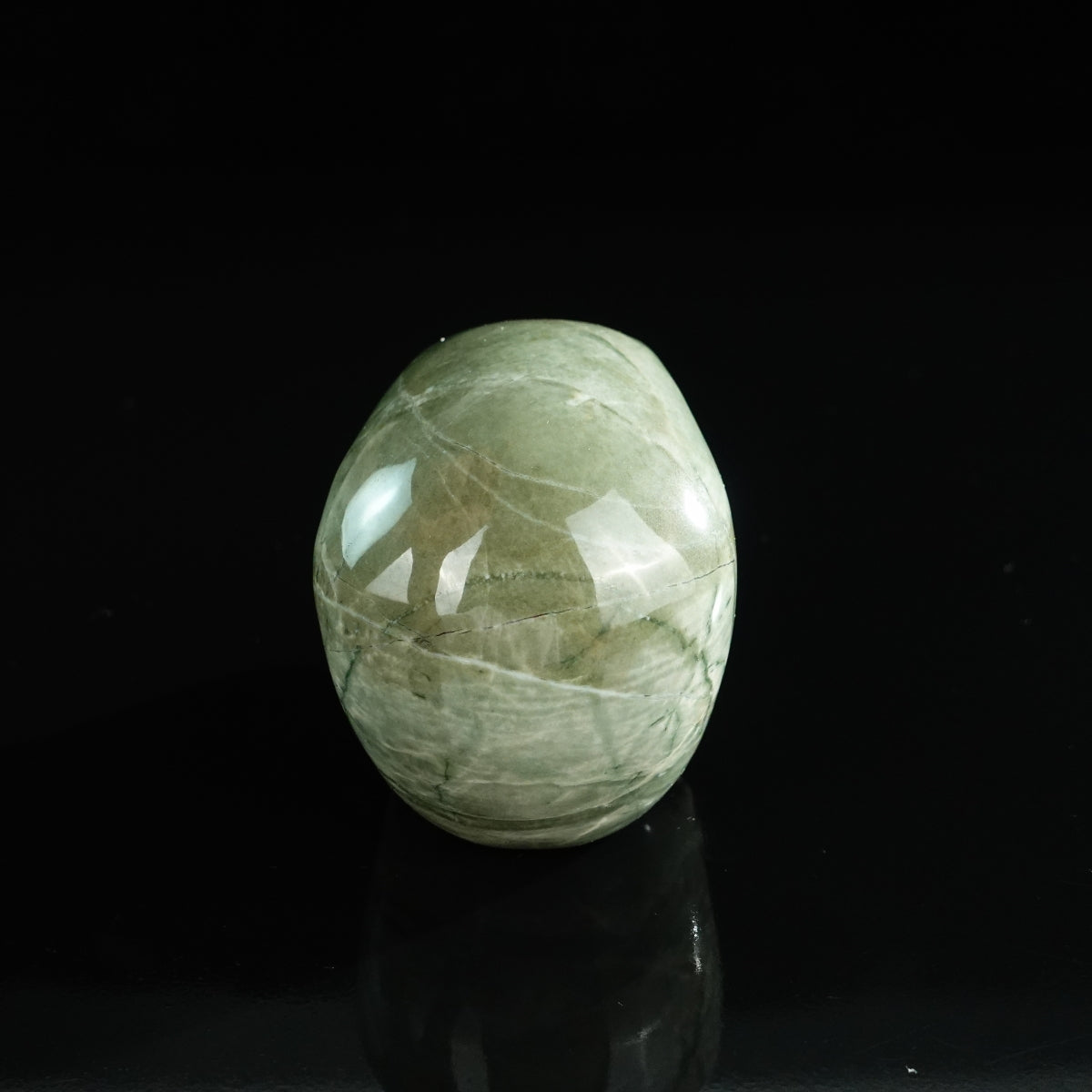3.0" Nine Dragon Jade Crystal Skull Carving - Unique Piece #HA05