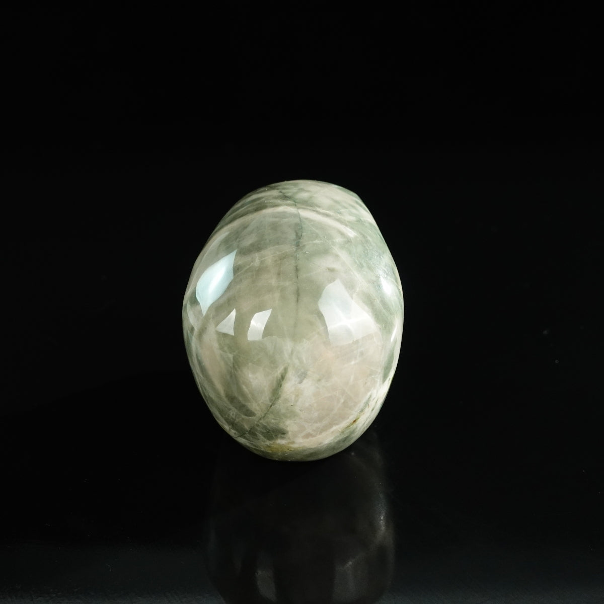 3.0" Nine Dragon Jade Crystal Skull Carving - Unique Piece #HA09