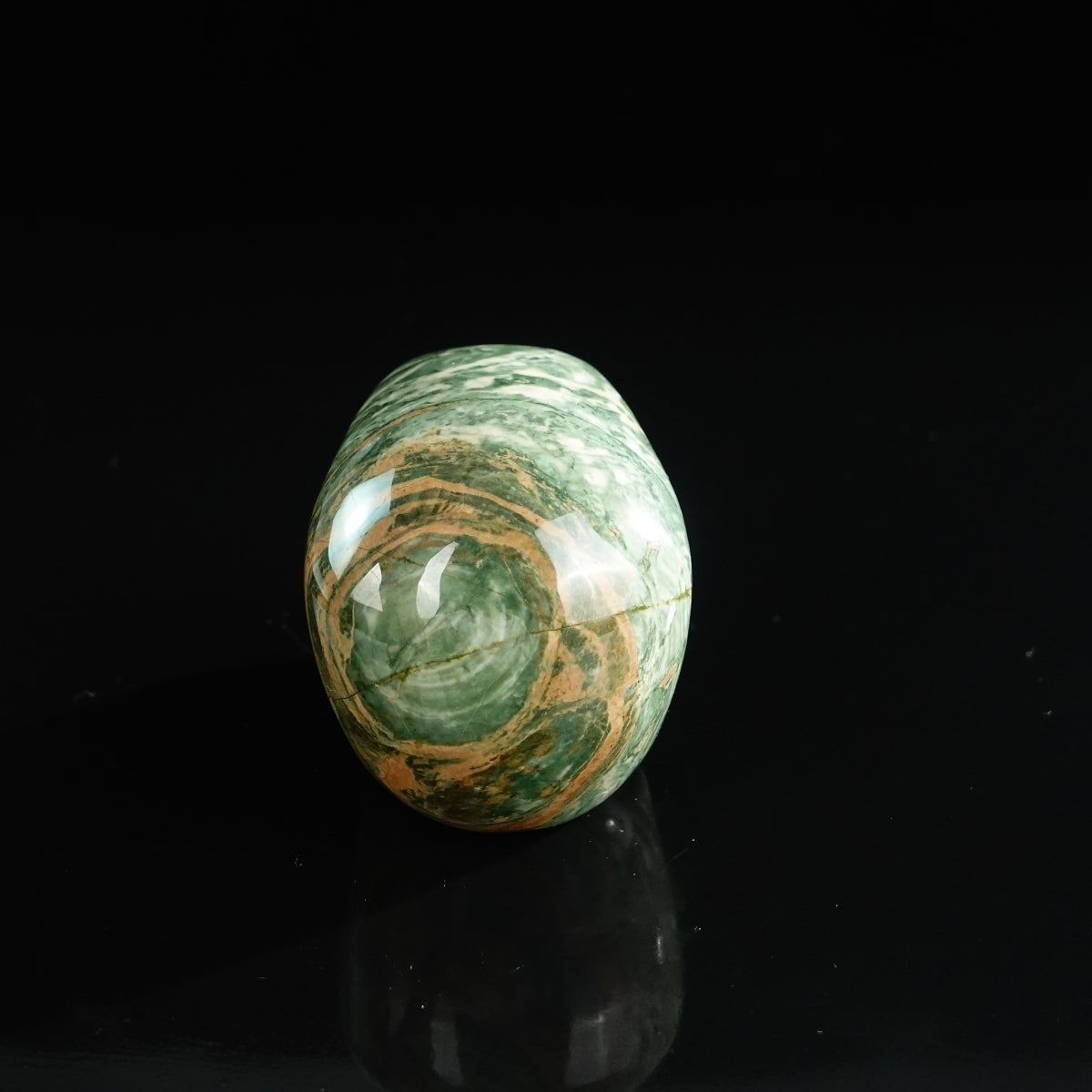 3.0" Nine Dragon Jade Crystal Skull Carving - Unique Piece #HA14