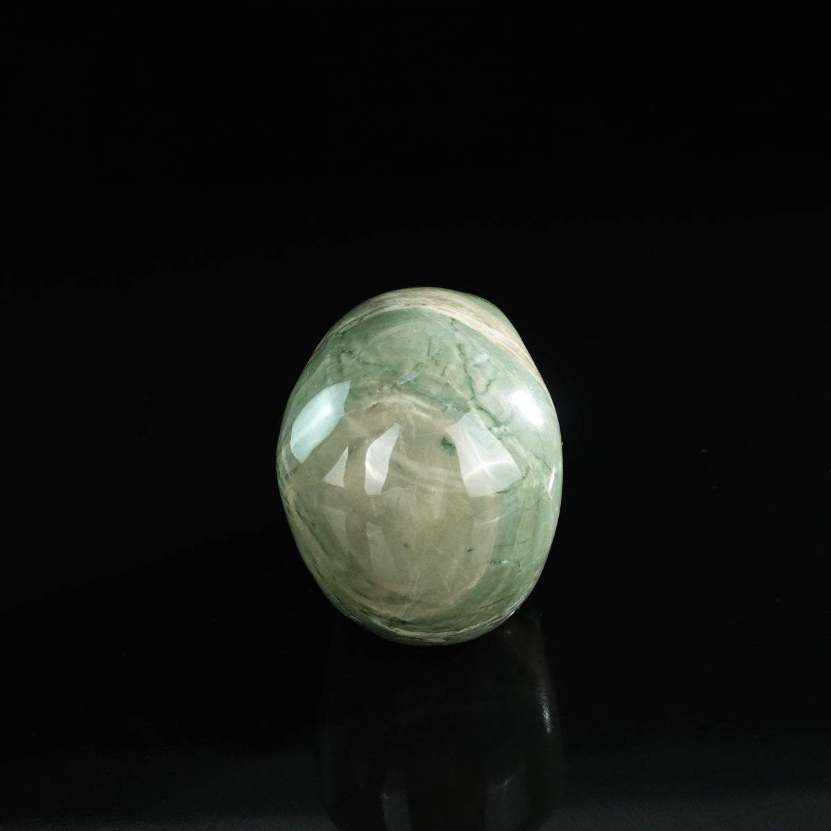 3.0" Nine Dragon Jade Crystal Skull Carving - Unique Piece #HA16