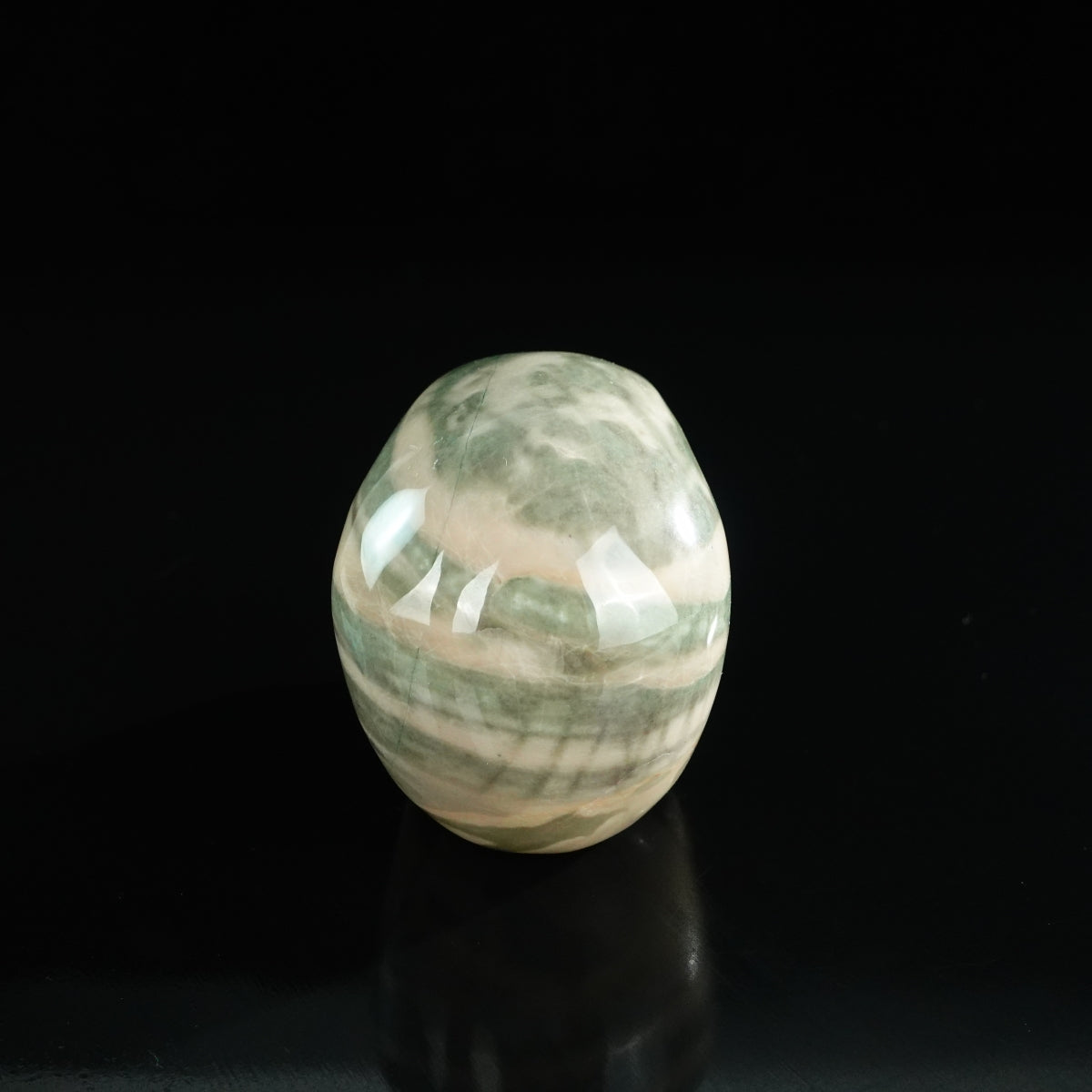 3.0" Nine Dragon Jade Crystal Skull Carving - Unique Piece #HA20
