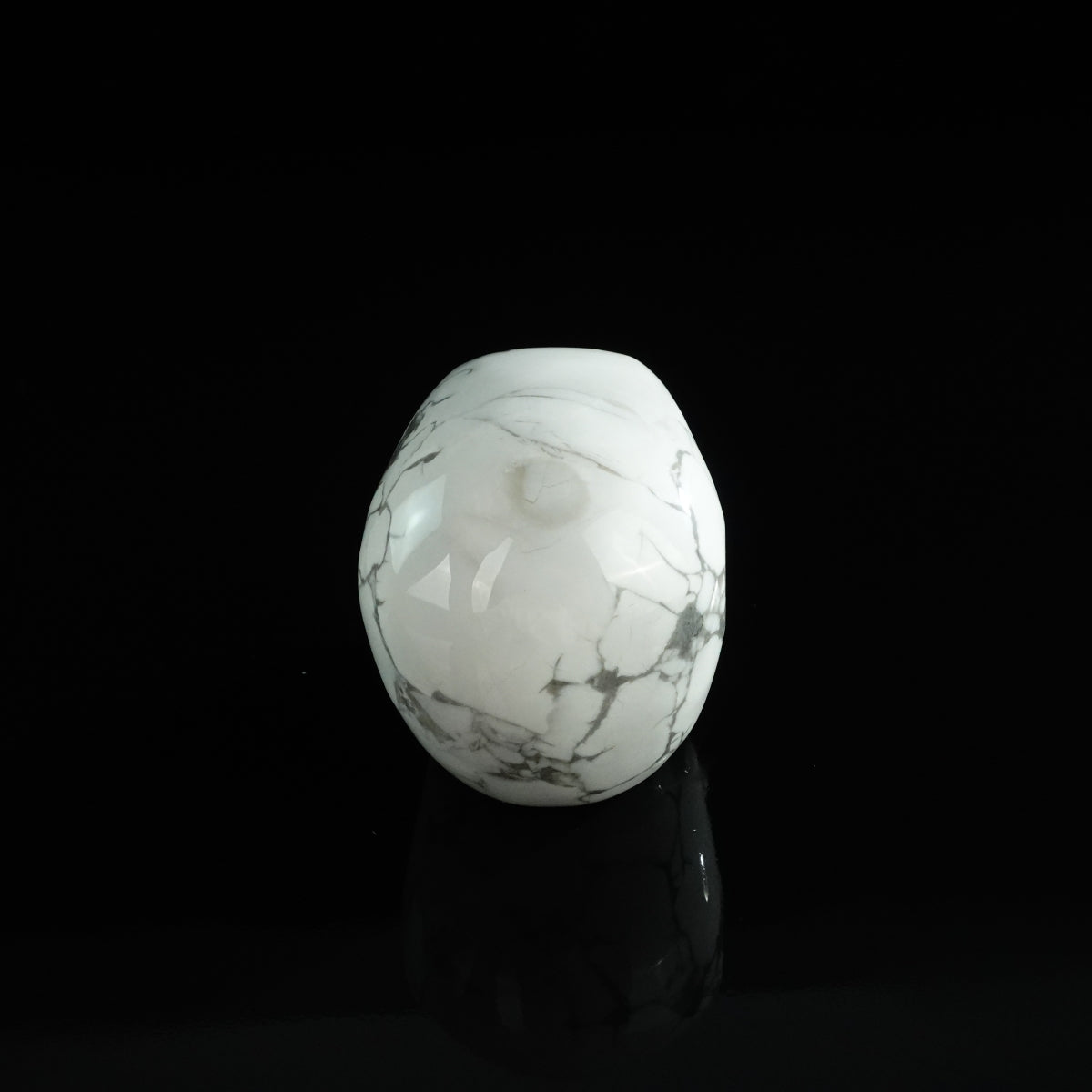 3.0" Howlite Crystal Skull Carving - Unique Piece #HL06