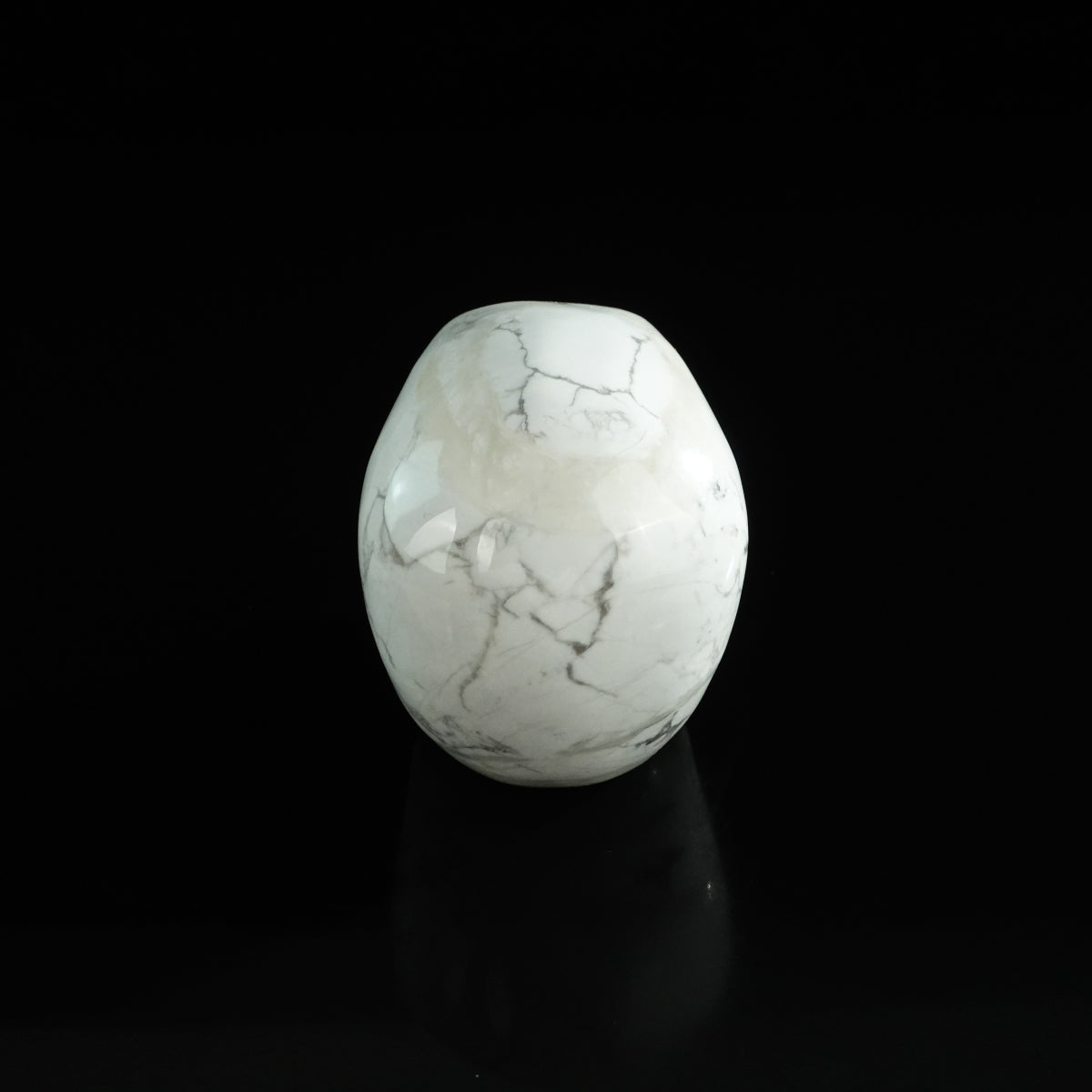 3.0" Howlite Crystal Skull Carving - Unique Piece #HL16