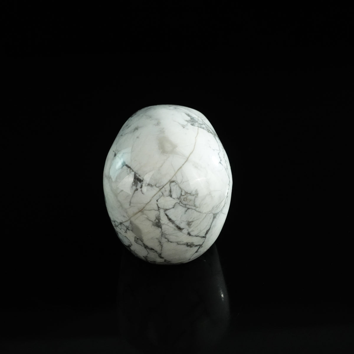 3.0" Howlite Crystal Skull Carving - Unique Piece #HL18