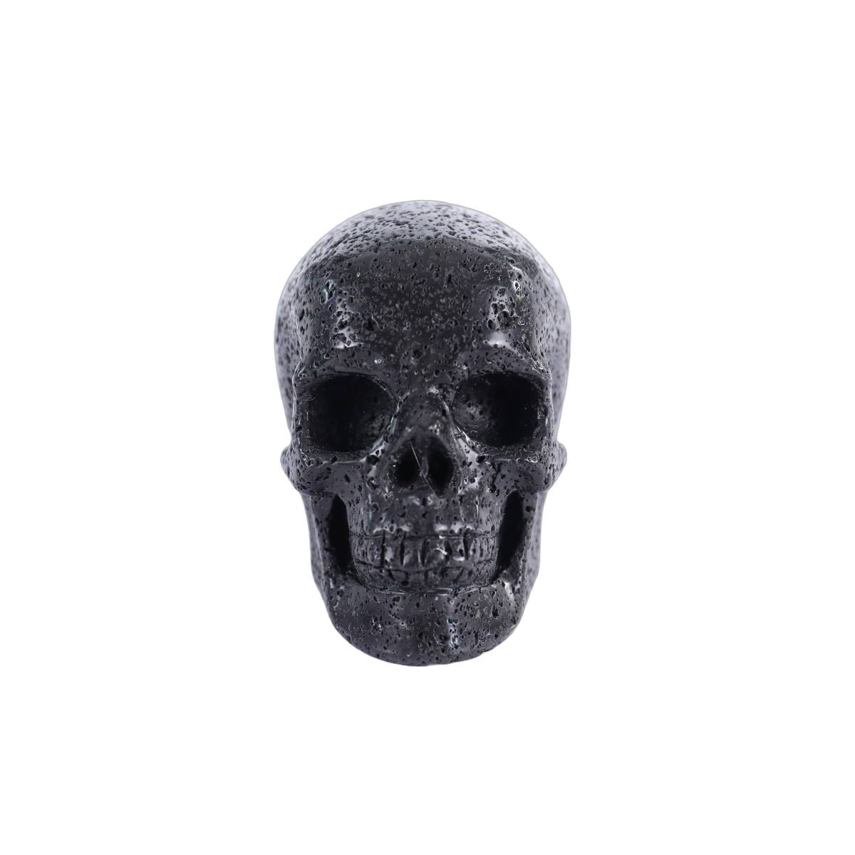 3.0" Hot Lava Stones Crystal Skull Carving - Hand Carved Decor
