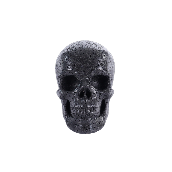 3.0" Hot Lava Stones Crystal Skull Carving - Hand Carved Decor