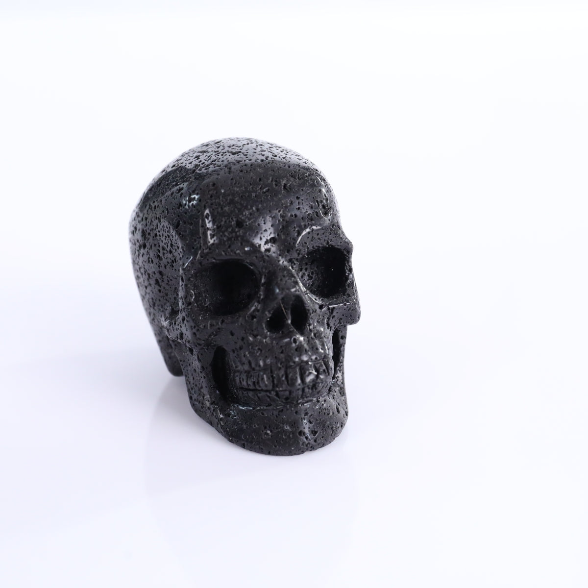 3.0" Hot Lava Stones Crystal Skull Carving - Unique Piece #HS02