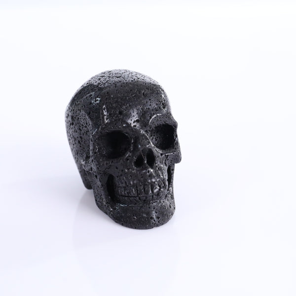 3.0" Hot Lava Stones Crystal Skull Carving - Unique Piece #HS01 - alternate view