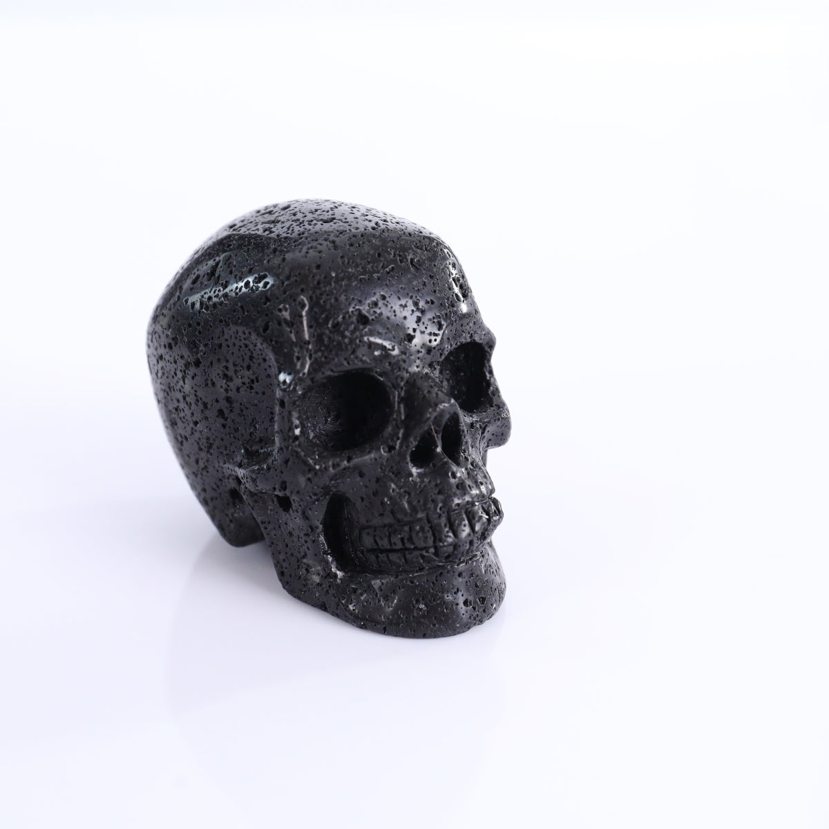 3.0" Hot Lava Stones Crystal Skull Carving - Unique Piece #HS02