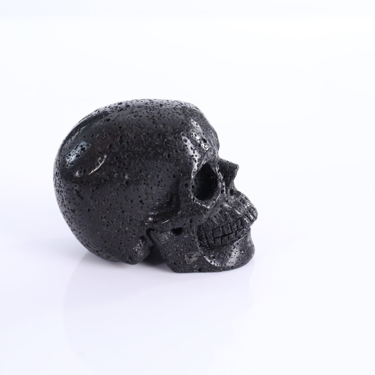 3.0" Hot Lava Stones Crystal Skull Carving - Unique Piece #HS02
