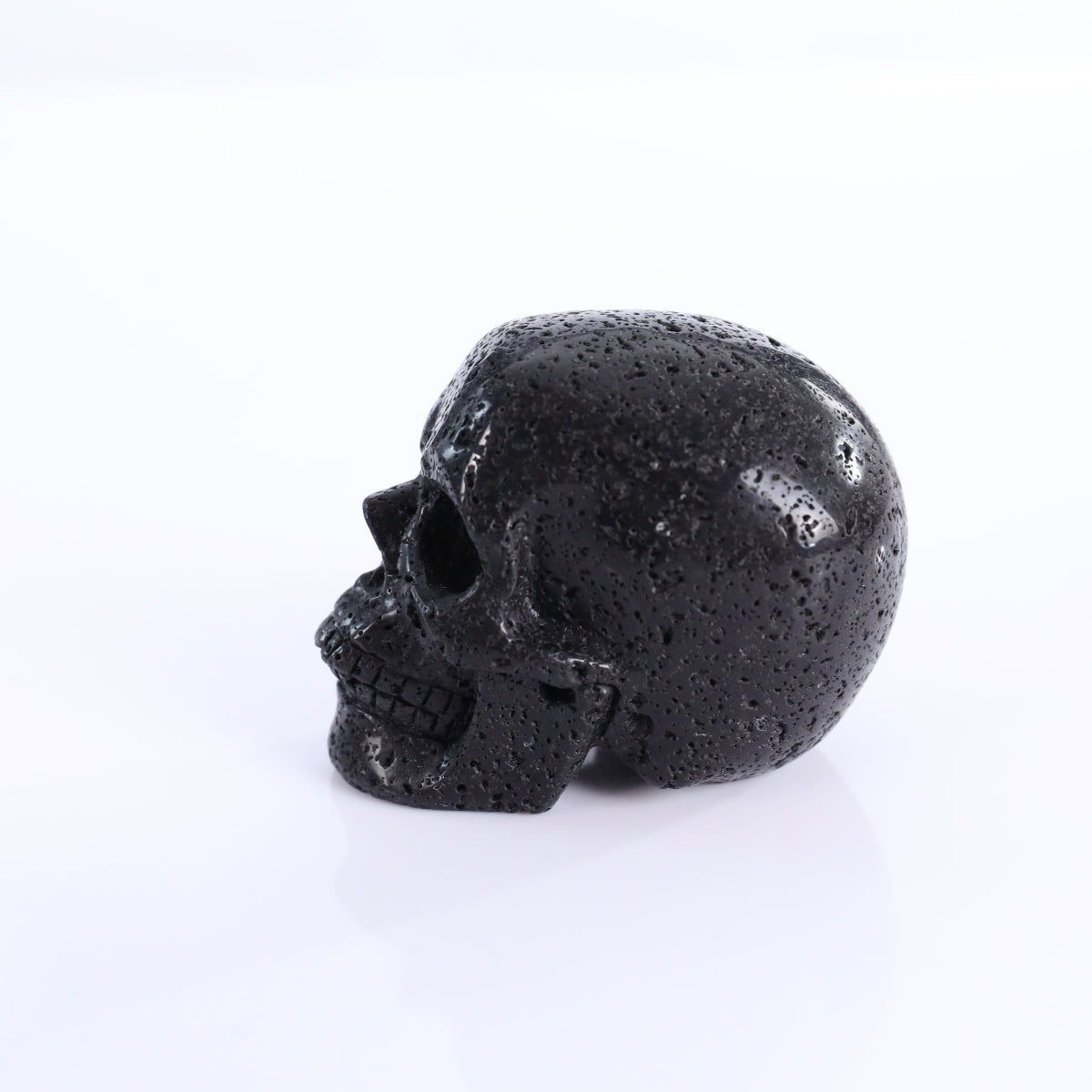 3.0" Hot Lava Stones Crystal Skull Carving - Unique Piece #HS02