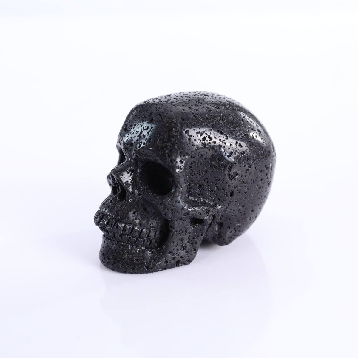 3.0" Hot Lava Stones Crystal Skull Carving - Unique Piece #HS02