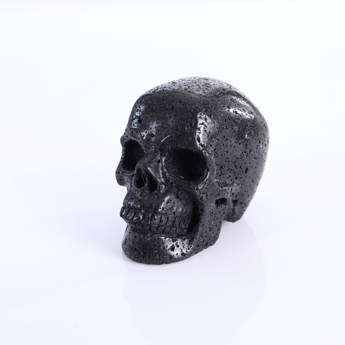 3.0" Hot Lava Stones Crystal Skull Carving - Unique Piece #HS02