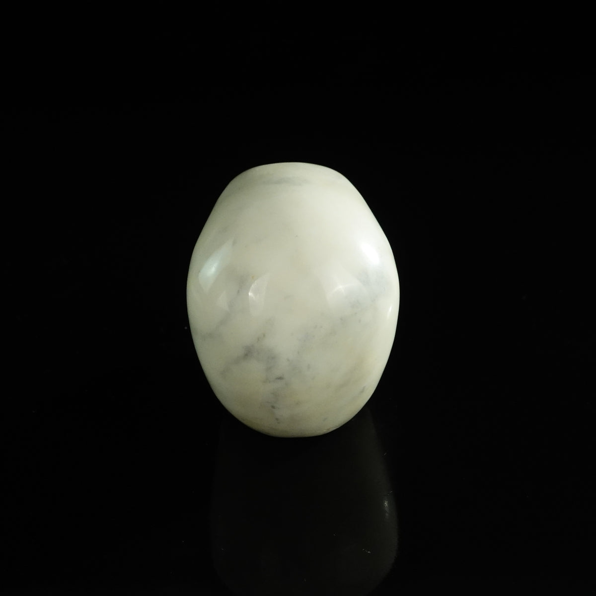 3.0" Ivory Jade Crystal Skull Carving - Unique Piece #IJ03