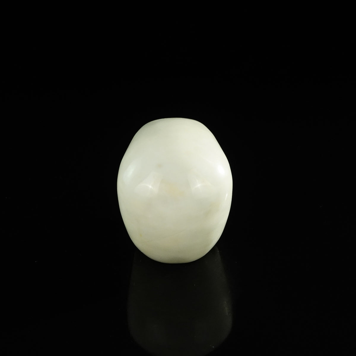 3.0" Ivory Jade Crystal Skull Carving - Unique Piece #IJ04