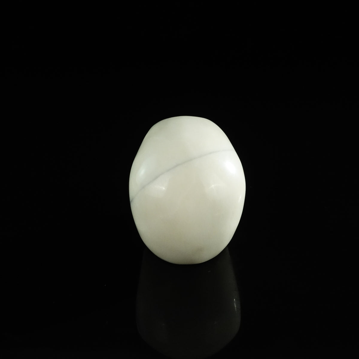 3.0" Ivory Jade Crystal Skull Carving - Unique Piece #IJ08