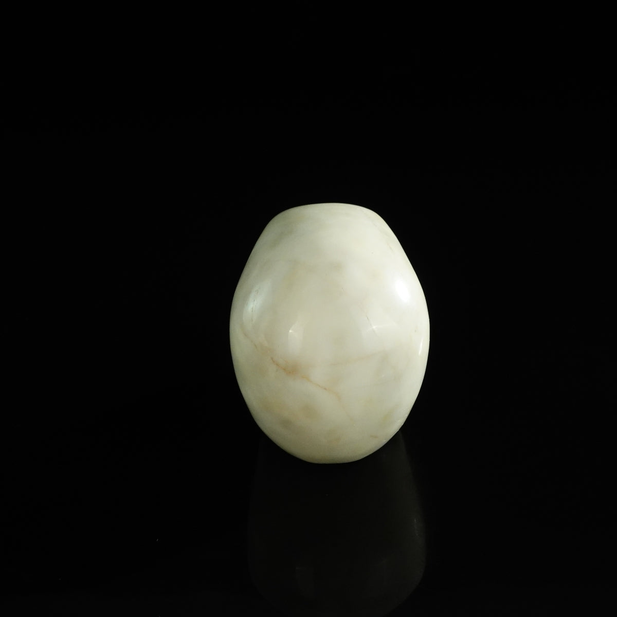 3.0" Ivory Jade Crystal Skull Carving - Unique Piece #IJ09