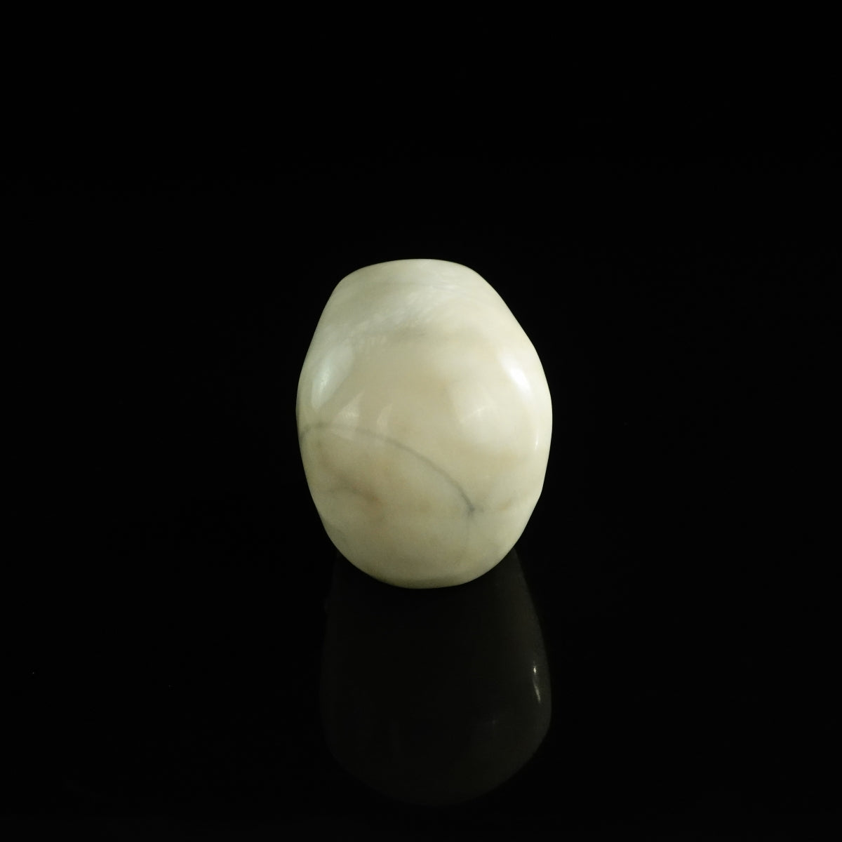3.0" Ivory Jade Crystal Skull Carving - Unique Piece #IJ10