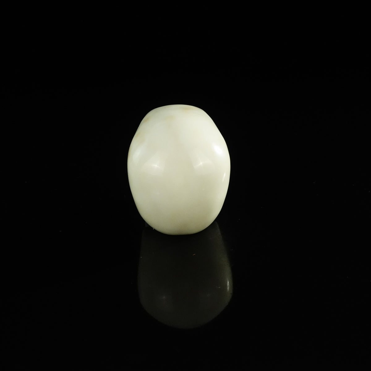 3.0" Ivory Jade Crystal Skull Carving - Unique Piece #IJ13