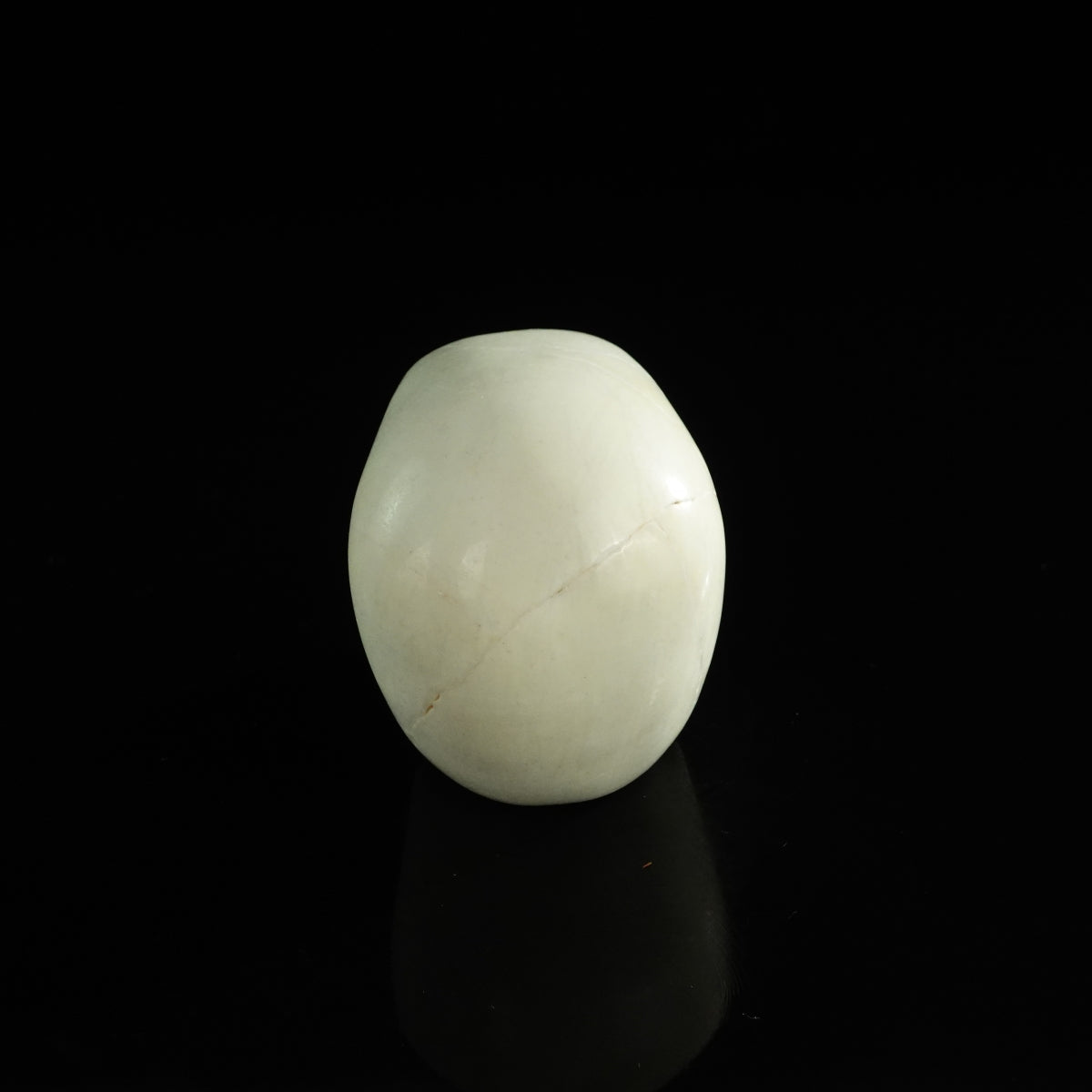 3.0" Ivory Jade Crystal Skull Carving - Unique Piece #IJ14