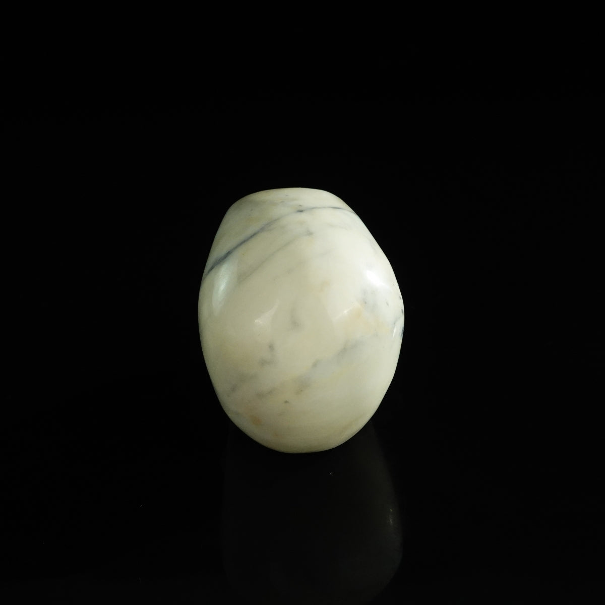 3.0" Ivory Jade Crystal Skull Carving - Unique Piece #IJ18
