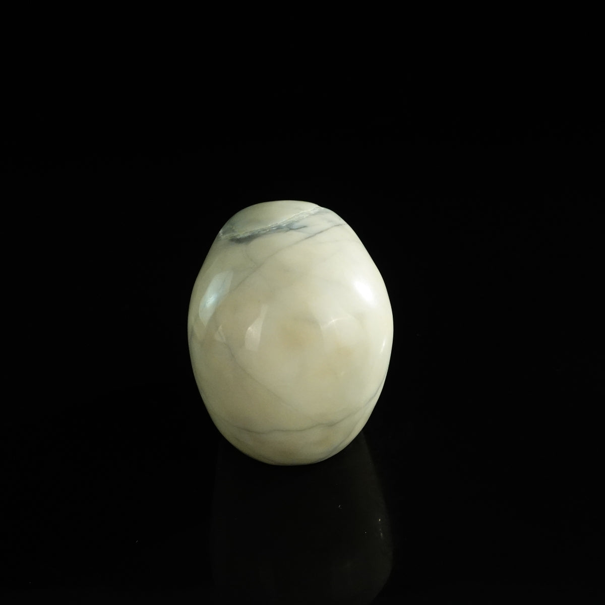 3.0" Ivory Jade Crystal Skull Carving - Unique Piece #IJ19