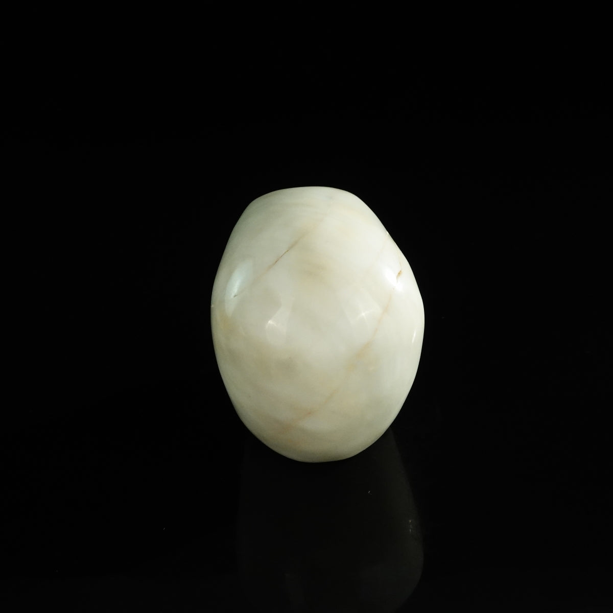3.0" Ivory Jade Crystal Skull Carving - Unique Piece #IJ20