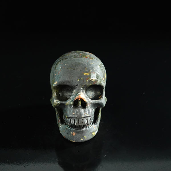 3.0" Plum Blossom Jade Crystal Skull Carving - Unique Piece #PB04