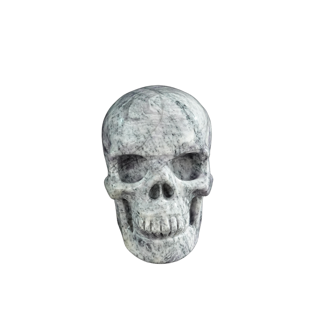 3.0" Purple Malachite Crystal Skull Carving - Unique Piece #PM01