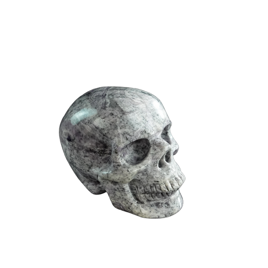 3.0" Purple Malachite Crystal Skull Carving - Unique Piece #PM01