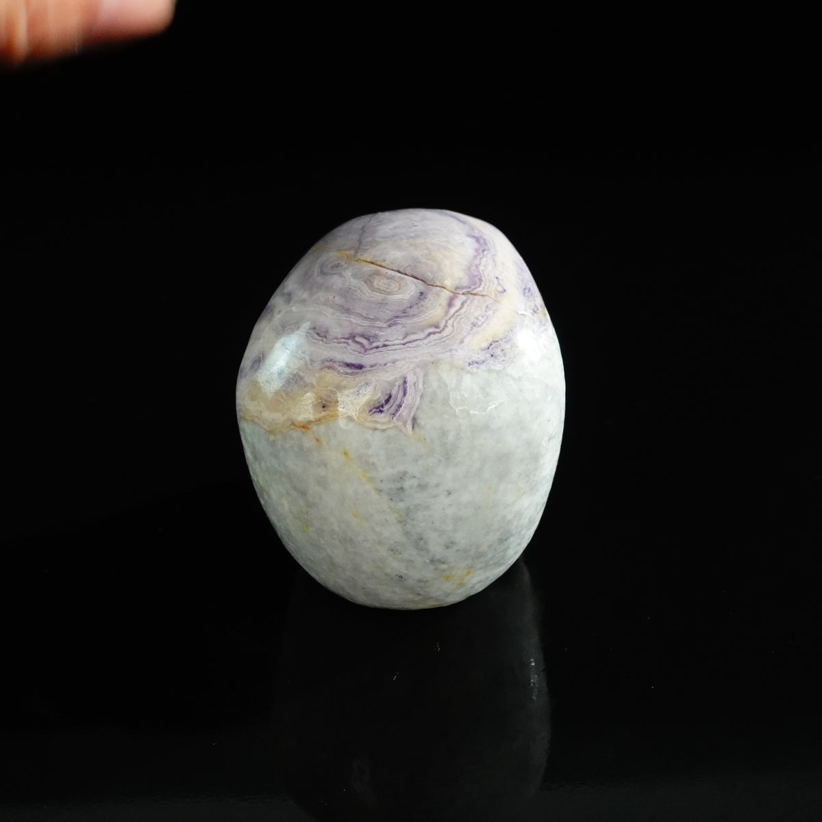 3.0" Purple Malachite Crystal Skull Carving - Unique Piece #PM06