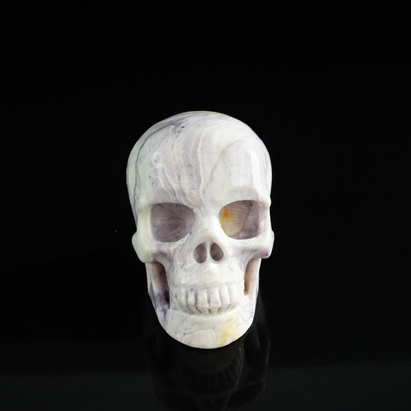 3.0" Purple Malachite Crystal Skull Carving - Unique Piece #PM13