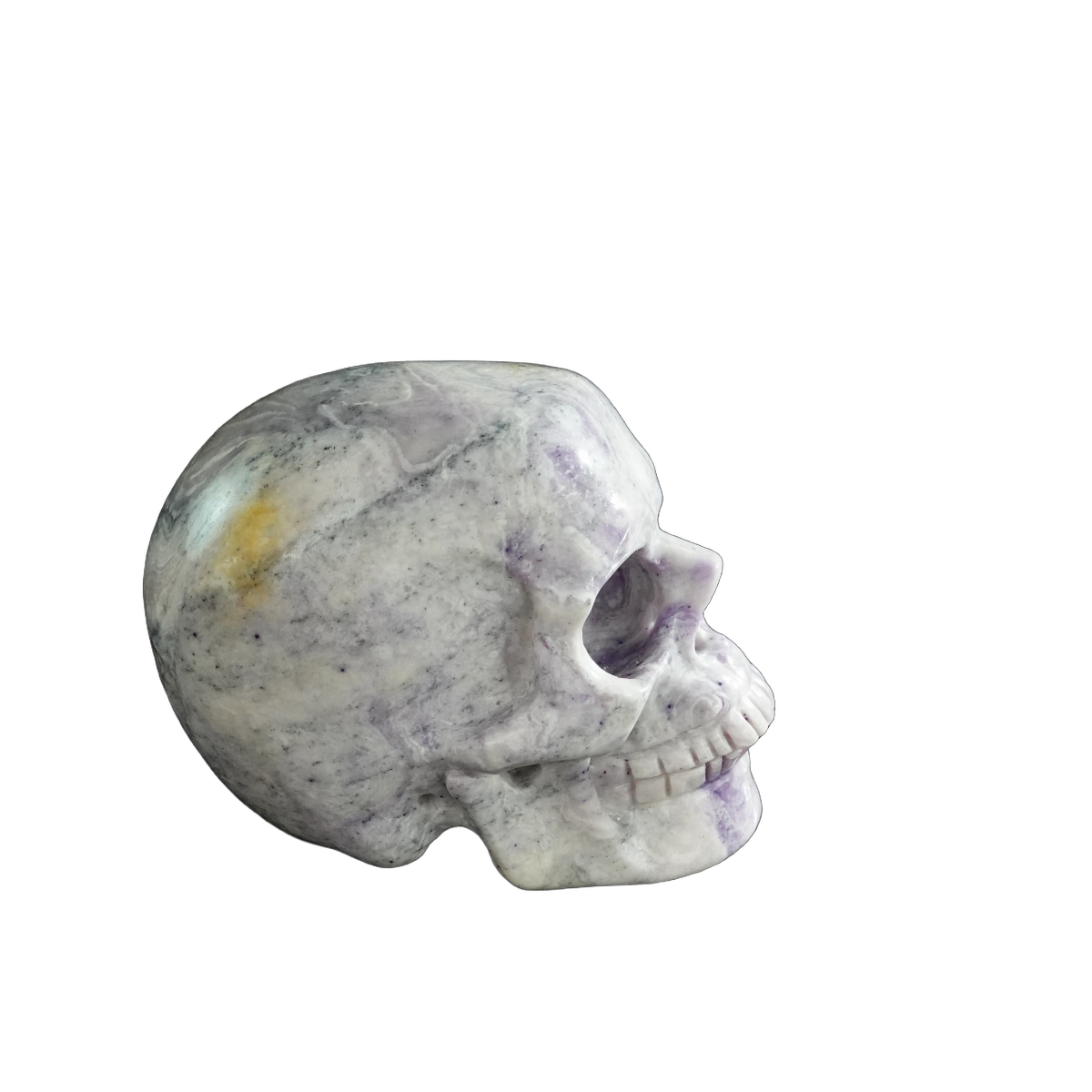 3.0" Purple Malachite Crystal Skull Carving - Unique Piece #PM17