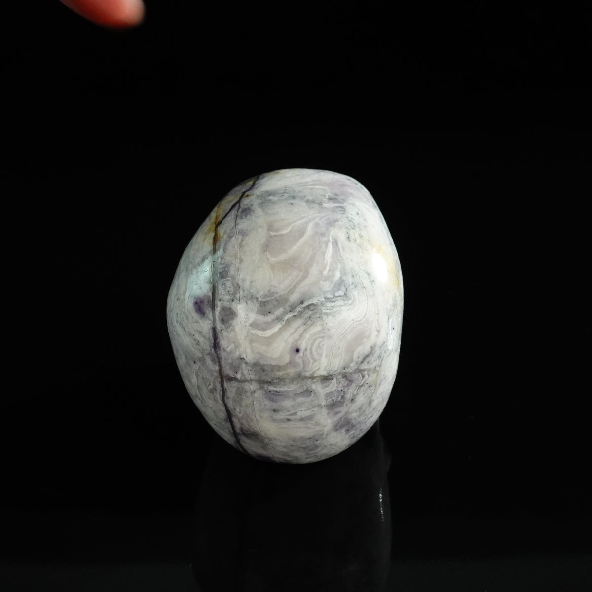 3.0" Purple Malachite Crystal Skull Carving - Unique Piece #PM17