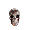 3.0" Red Crazy Lace Agate Crystal Skull Carving - Unique Piece #RC04