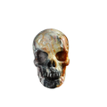 3.0" Red Crazy Lace Agate Crystal Skull Carving - Unique Piece #RC06