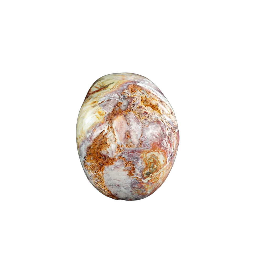 3.0" Red Crazy Lace Agate Crystal Skull Carving - Unique Piece #RC06