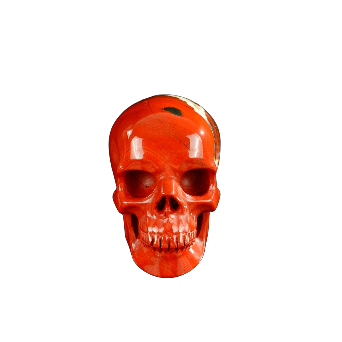 3.0" Red Jasper Crystal Skull Carving - Unique Piece #RJ01