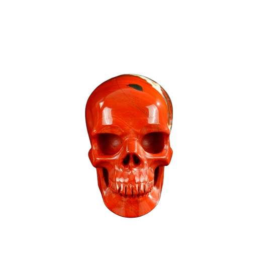 3.0" Red Jasper Crystal Skull Carving - Unique Piece #RJ01