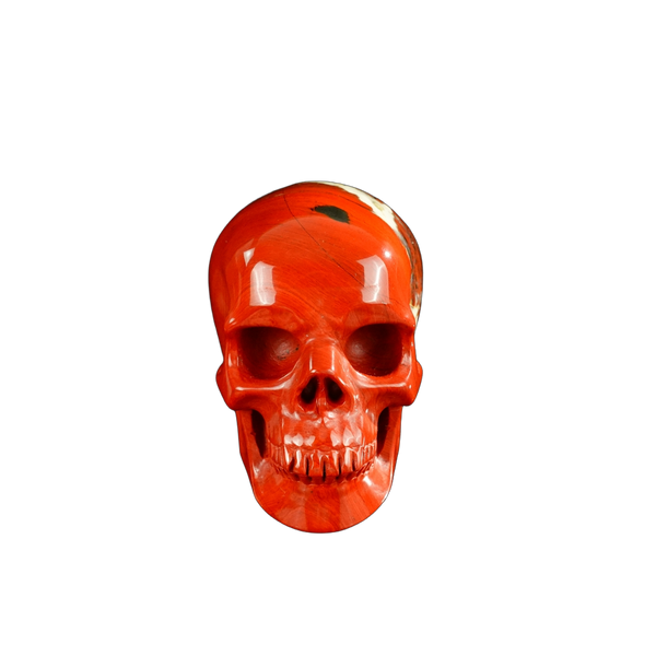 3.0" Red Jasper Crystal Skull Carving - Unique Piece #RJ01